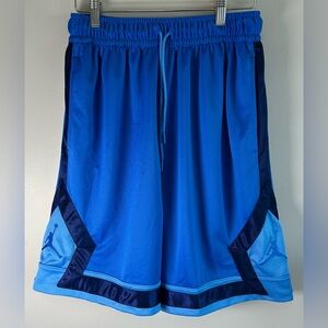 Nike Air Jordan Diamond Cut Dri-FIT Mens Basketball Shorts Sz M Blue & Black NWT